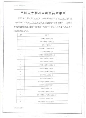 采购招标公示1
